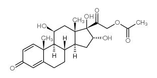 16alpha-羟基泼尼松龙醋酸酯结构式
