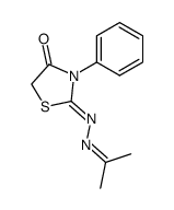 3-phenyl-thiazolidine-2,4-dione-2-isopropylidenehydrazone Structure