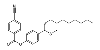 [4-(5-heptyl-1,3-dithian-2-yl)phenyl] 4-cyanobenzoate Structure