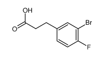 3-(3-Bromo-4-fluoro-phenyl)-propionic acid Structure