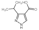 3-异丙基吡唑-4-羧酸结构式