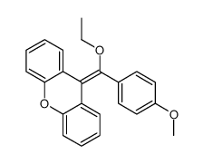 9-[ethoxy-(4-methoxyphenyl)methylidene]xanthene结构式
