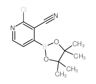 2-Chloro-3-cyanopyridine-4-boronic acid pinacol ester Structure