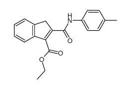 ethyl 2-(p-tolylcarbamoyl)-3-indenecarboxylate结构式