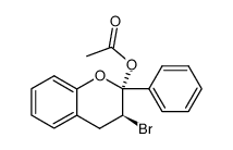 2,3-cis-2-acetoxy-3-bromoflavan结构式