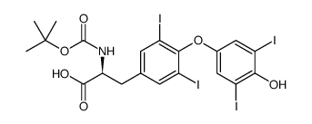 N-(叔丁氧基)羰基-L-甲状腺素结构式