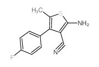 2-Amino-4-(4-fluorophenyl)-5-methylthiophene-3-carbonitrile Structure
