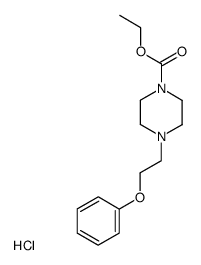1-ethoxycarbonyl-4-(2-phenoxyethyl)piperazine hydrochloride结构式