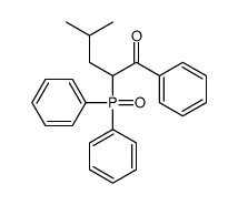 2-diphenylphosphoryl-4-methyl-1-phenylpentan-1-one结构式