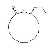 13-propyl-oxacyclotridecan-2-one Structure
