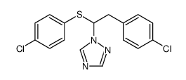 1-[2-(4-chlorophenyl)-1-(4-chlorophenyl)sulfanylethyl]-1,2,4-triazole Structure
