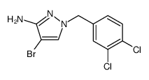 4-bromo-1-(3,4-dichlorobenzyl)-1H-pyrazol-3-amine Structure