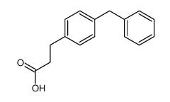 3-(4-benzylphenyl)propanoic acid Structure