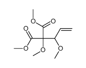 dimethyl 2-methoxy-2-(1-methoxyprop-2-enyl)propanedioate Structure