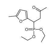 4-diethoxyphosphoryl-4-(5-methylfuran-2-yl)butan-2-one结构式