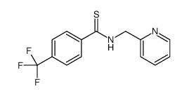 N-(pyridin-2-ylmethyl)-4-(trifluoromethyl)benzenecarbothioamide Structure