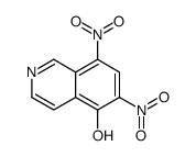 6,8-dinitroisoquinolin-5-ol结构式