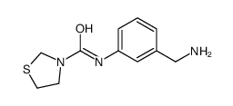 N-[3-(aminomethyl)phenyl]-1,3-thiazolidine-3-carboxamide Structure