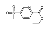Ethyl 5-(Methylsulfonyl)pyridine-2-carboxylate Structure