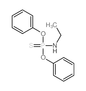 Phosphoramidothioicacid, ethyl-, O,O-diphenyl ester (7CI)结构式