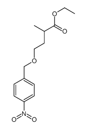 ethyl 2-methyl-4-[(4-nitrophenyl)methoxy]butanoate结构式