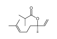 (R)-1,5-dimethyl-1-vinylhex-4-enyl isobutyrate结构式