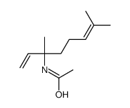 N-(3,7-dimethylocta-1,6-dien-3-yl)acetamide结构式
