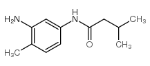 N-(3-氨基-4-甲基苯基)-3-甲基丁酰胺结构式