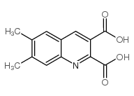 6,7-二甲基喹啉-2,3-二羧酸结构式