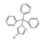 1-三苯甲基-4-溴吡唑结构式