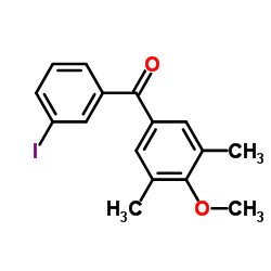 (3-Iodophenyl)(4-methoxy-3,5-dimethylphenyl)methanone Structure