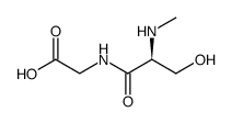 Glycine, N-(N-methyl-L-seryl) Structure