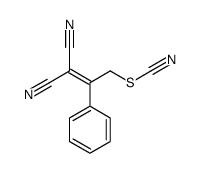 (3,3-dicyano-2-phenylprop-2-enyl) thiocyanate结构式