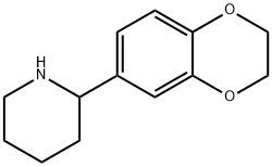 2-(2,3-二氢-1,4-苯并二恶英-6-基)哌啶结构式