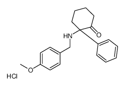 2-[(4-methoxyphenyl)methylamino]-2-phenylcyclohexan-1-one,hydrochloride结构式