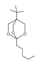 1-tert-butyl-4-pentyl-3,5,8-trioxabicyclo[2.2.2]octane结构式
