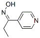 1-Propanone,1-(4-pyridinyl)-,oxime(9CI)结构式