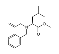 methyl N-allyl-N-benzyl-L-leucinate结构式