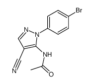 N-[2-(4-bromo-phenyl)-4-cyano-2H-pyrazol-3-yl]-acetamide Structure