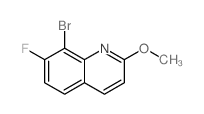 8-溴-7-氟-2-甲氧基喹啉结构式