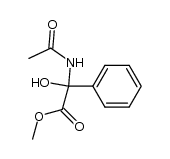 2-(Acetylamino)-2-hydroxy-2-phenylessigsaeure-methylester Structure