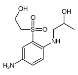 1-[4-amino-2-(2-hydroxyethylsulfonyl)anilino]propan-2-ol Structure