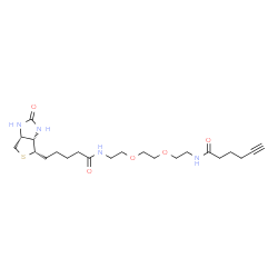 Biotin-PEG2-C4-alkyne structure