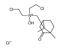 bis(2-chloroethyl)-[(4,7-dimethyl-3-oxo-7-bicyclo[2.2.1]heptanyl)methyl]-hydroxyazanium,chloride结构式