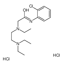 2-[(2-chlorophenyl)carbamoylmethyl-ethyl-ammonio]ethyl-diethyl-azanium dichloride结构式