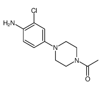 1-[4-(4-氨基-2-氯苯基)-1-哌嗪]乙酮结构式