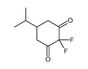 2,2-difluoro-5-propan-2-ylcyclohexane-1,3-dione结构式