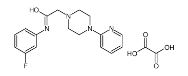 N-(3-fluorophenyl)-2-(4-pyridin-2-ylpiperazin-1-yl)acetamide,oxalic acid Structure