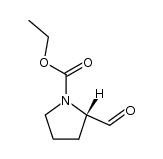 (S)-(-)-1-ethoxycarbonylpyrrolidine-2-carbaldehyde结构式