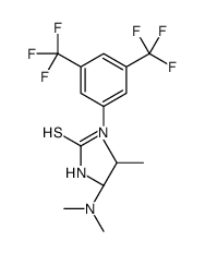 N-[3,5-bis(trifluoromethyl)phenyl]-N'-[(2S)-2-(dimethylamino)-3-Methylbutyl]- Thiourea Structure
